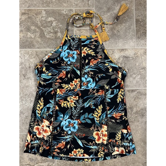 Time and Tru Other - Time & Tru Halter Floral Swim Top Size‎ 4-6
